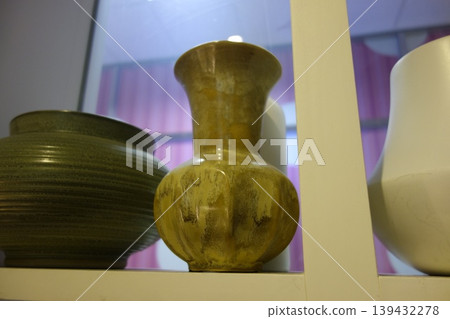 Ceramic Vases in Museum Display Ceramic Vases in Museum Display 139432278