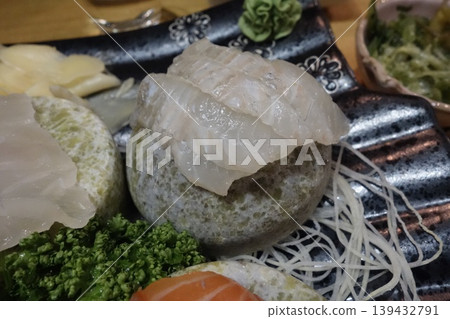 Japanese Seafood Dish with Fresh Ingredients Japanese Seafood Dish with Fresh Ingredients 139432791