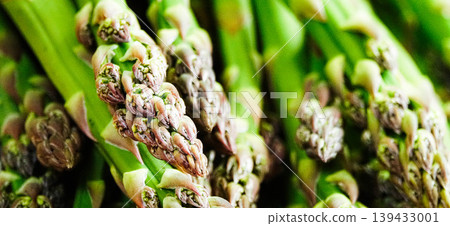 Delicious-looking asparagus from Biei, Hokkaido, in season. Delicious-looking asparagus from Biei, Hokkaido, in season. 139433001