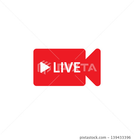 Live streaming icon Live streaming icon 139433396