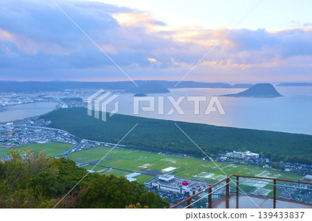 View from Kagami-yama Observatory and Karatsu Port (Karatsu City, Saga Prefecture) 139433837