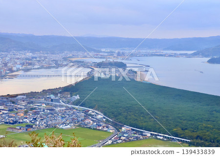 View from Kagami-yama Observatory and Karatsu Port (Karatsu City, Saga Prefecture) View from Kagami-yama Observatory and Karatsu Port (Karatsu City, Saga Prefecture) 139433839