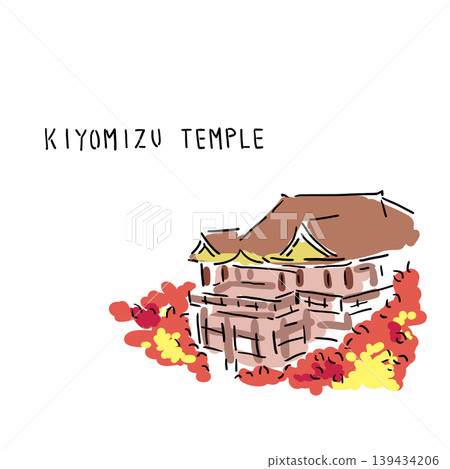秋日清水寺的插圖 秋日清水寺的插圖 139434206