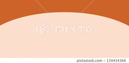 Orange polka dot background (dot pattern, pop curved design, simple background material) 139434366