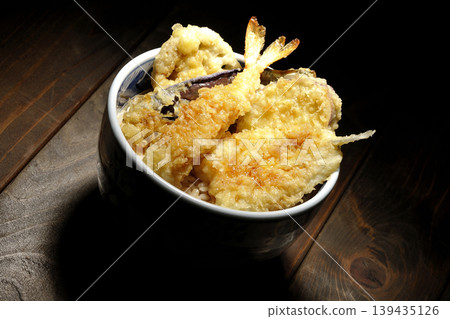 Bowl of rice and fried fish Bowl of rice and fried fish 139435126