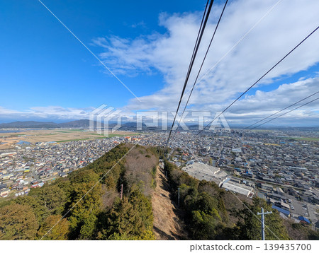 View of Omihachiman city from Hachimanyama in Omihachiman City, Shiga Prefecture View of Omihachiman city from Hachimanyama in Omihachiman City, Shiga Prefecture 139435700