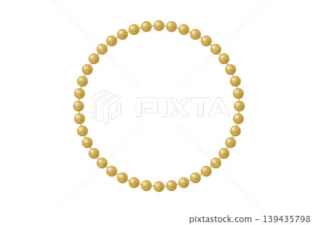 Gold bracelet circular frame Gold bracelet circular frame 139435798