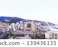 The cityscape at sunset as seen from a hotel in Atami 139436135