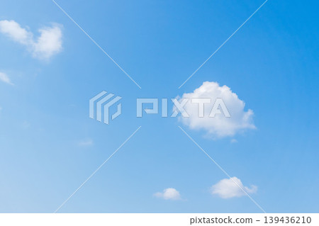 Springtime scenery of blue skies and white clouds 31 Springtime scenery of blue skies and white clouds 31 139436210