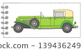 時尚經典汽車插圖 01（透明背景） 139436249
