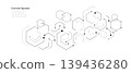 geometry abstract hexagon science background transparent 139436280