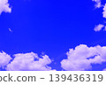 Blue sky with clouds (wallpaper material) 139436319