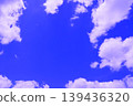 Blue sky with clouds (wallpaper material) 139436320