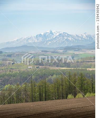 A landscape featuring the Tokachi Mountain Range A landscape featuring the Tokachi Mountain Range 139436942