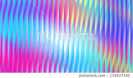 Neon Gradient Ribbed Glass Background Neon Gradient Ribbed Glass Background 139437340