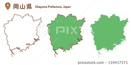 岡山縣地圖插圖集 | 日本地圖、各縣、中國地區 岡山縣地圖插圖集 | 日本地圖、各縣、中國地區 139437371