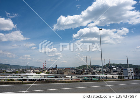 A very beautiful landscape of the industrial complex in Shunan City, Yamaguchi Prefecture, Japan. A very beautiful landscape of the industrial complex in Shunan City, Yamaguchi Prefecture, Japan. 139437687