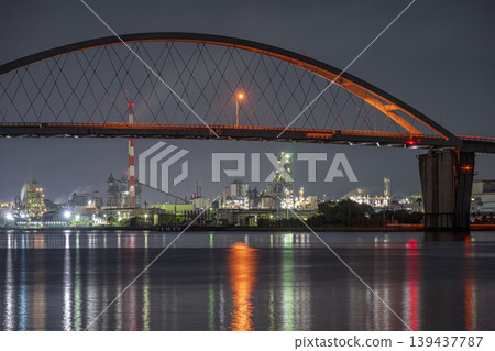 A very beautiful factory night view in Shunan City, Yamaguchi Prefecture, Japan A very beautiful factory night view in Shunan City, Yamaguchi Prefecture, Japan 139437787