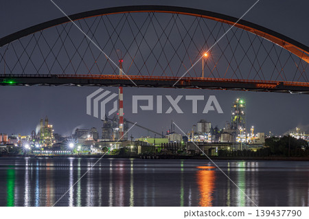 A very beautiful factory night view in Shunan City, Yamaguchi Prefecture, Japan A very beautiful factory night view in Shunan City, Yamaguchi Prefecture, Japan 139437790