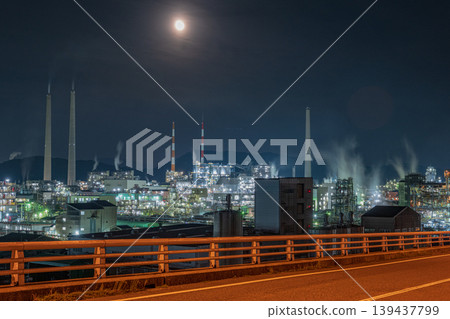 A very beautiful factory night view in Shunan City, Yamaguchi Prefecture, Japan A very beautiful factory night view in Shunan City, Yamaguchi Prefecture, Japan 139437799