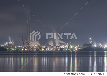A very beautiful factory night view in Shunan City, Yamaguchi Prefecture, Japan A very beautiful factory night view in Shunan City, Yamaguchi Prefecture, Japan 139437821