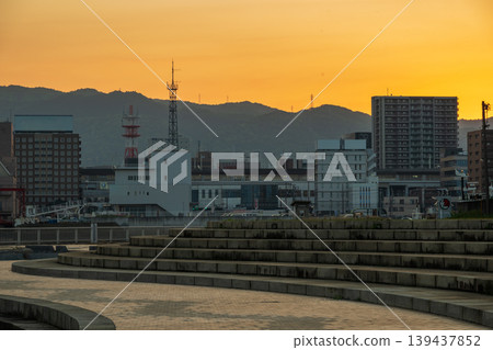 A very beautiful landscape of the industrial complex in Shunan City, Yamaguchi Prefecture, Japan. A very beautiful landscape of the industrial complex in Shunan City, Yamaguchi Prefecture, Japan. 139437852
