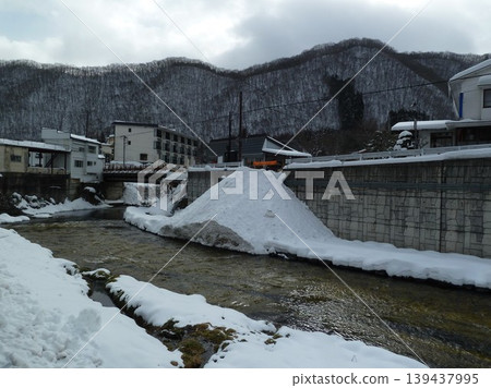 冬季的雲石川溫泉度假小鎮（栃木縣日光市） 139437995