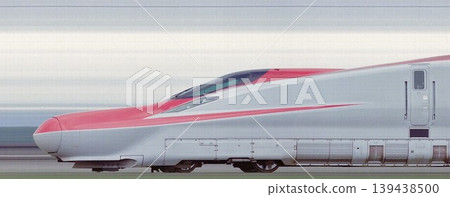秋田新幹線E6系小町特快列車車頭部分的照片。 139438500