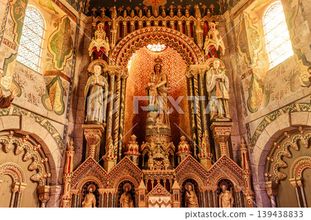 Church Saint Nicolas, Barfleur, France, interiors Church Saint Nicolas, Barfleur, France, interiors 139438833