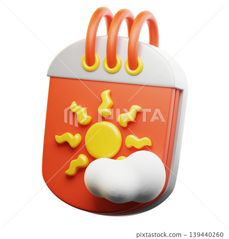 3D Icon Summer. summer date. Isolated on transparent background. 3D illustration. High resolution 3D Icon Summer. summer date. Isolated on transparent background. 3D illustration. High resolution 139440260