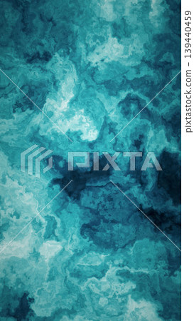 A vertical abstract background with a flowing turquoise blue pattern, reminiscent of deep-sea natural stone marble. A vertical abstract background with a flowing turquoise blue pattern, reminiscent of deep-sea natural stone marble. 139440459
