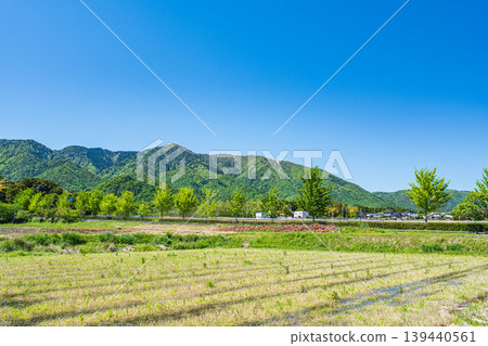 Rural landscape of Hira in the Kosei region, Otsu City, Shiga Prefecture 139440561
