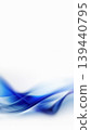 Flowing Waves of Blue Create a Serene Abstract Backdrop 139440795