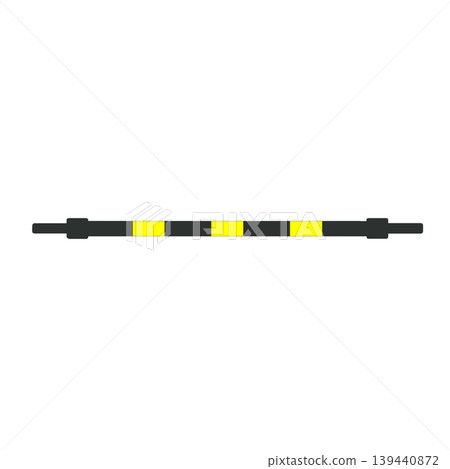 Black and yellow tiger stripe safety bar Black and yellow tiger stripe safety bar 139440872