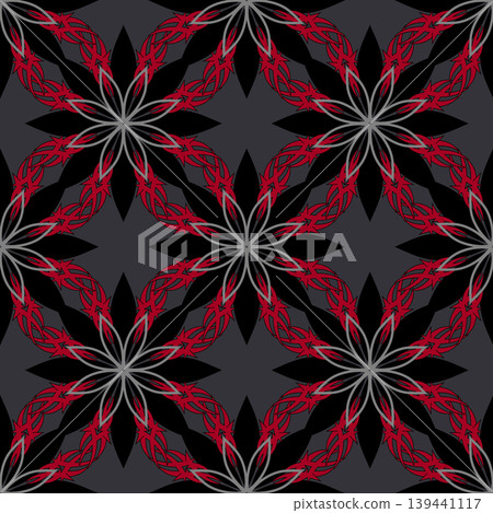 Dark seamless pattern gothic style of stars fire Dark seamless pattern gothic style of stars fire 139441117