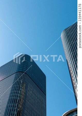 Modern building architecture and a clear blue sky Modern building architecture and a clear blue sky 139441178