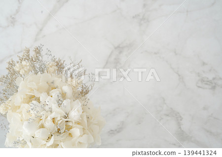 迷你花束（白色）（大理石背景） 139441324