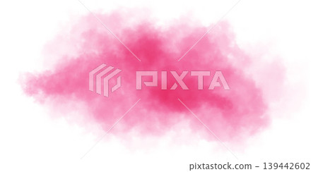 Pink smoke cloud isolated on white background for overlay, design template, or abstract texture effect Pink smoke cloud isolated on white background for overlay, design template, or abstract texture effect 139442602