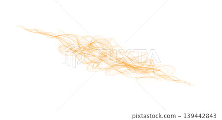 Abstract orange smoke swirl on white background, isolated flowing shape for design, overlay, digital art, or motion graphic elements Abstract orange smoke swirl on white background, isolated flowing shape for design, overlay, digital art, or motion graphic elements 139442843