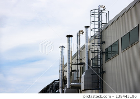 Factory equipment exhaust duct Factory equipment exhaust duct 139443196
