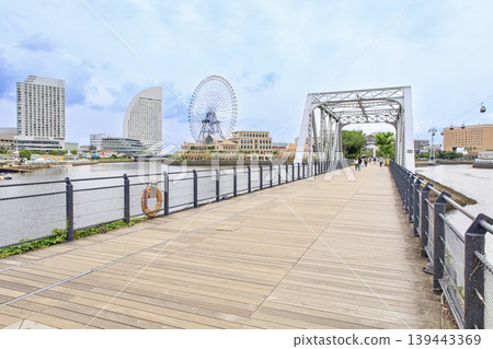 Yokohama City, scenery along the Kishamichi (railway track) 139443369