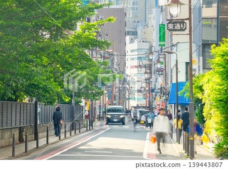 東京神樂坂街景:本通橫丁 東京神樂坂街景:本通橫丁 139443807