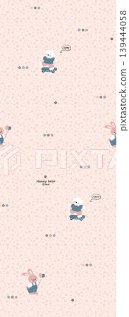 Soft dreamy watercolor floral seamless patterns collection 139444058