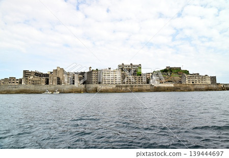 Gunkanjima (Battleship Island) in Nagasaki Prefecture Gunkanjima (Battleship Island) in Nagasaki Prefecture 139444697