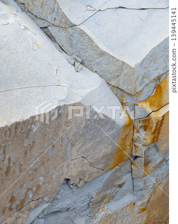 view of the rugged white limestone cliffs on the Bulgarian Black Sea coast. view of the rugged white limestone cliffs on the Bulgarian Black Sea coast. 139445141