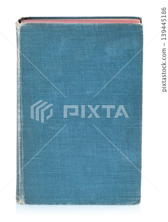 Back side of old antique closed book with textured leather cover, isolated on transparent background. Vintage historical object perfect for education, religion, or literature concepts Back side of old antique closed book with textured leather cover, isolated on transparent background. Vintage historical object perfect for education, religion, or literature concepts 139445186