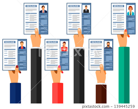 Job Agency Employment and Hiring Concept Job Agency Employment and Hiring Concept 139445259