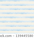 Seamless blue watercolor stripe seamless pattern with thick horizontal bands on a beige background. 139445580