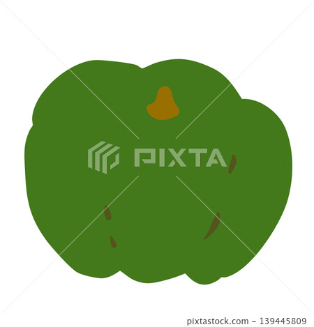 [No Outline Material] Design Part: Green Pumpkin 139445809