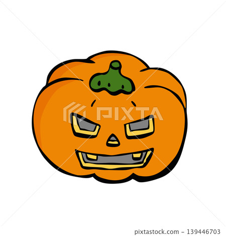 Halloween materials and design parts: Ghost pumpkin Halloween materials and design parts: Ghost pumpkin 139446703